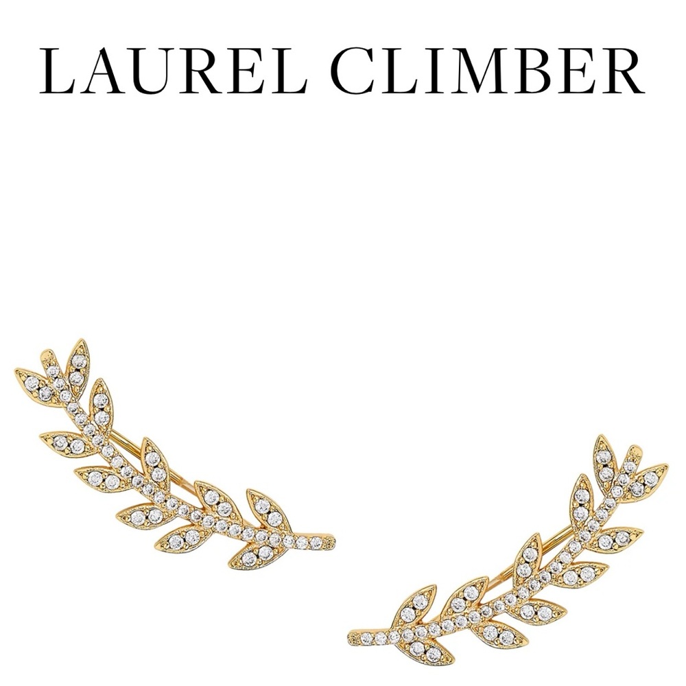 Asha Laurel Climber Earrings